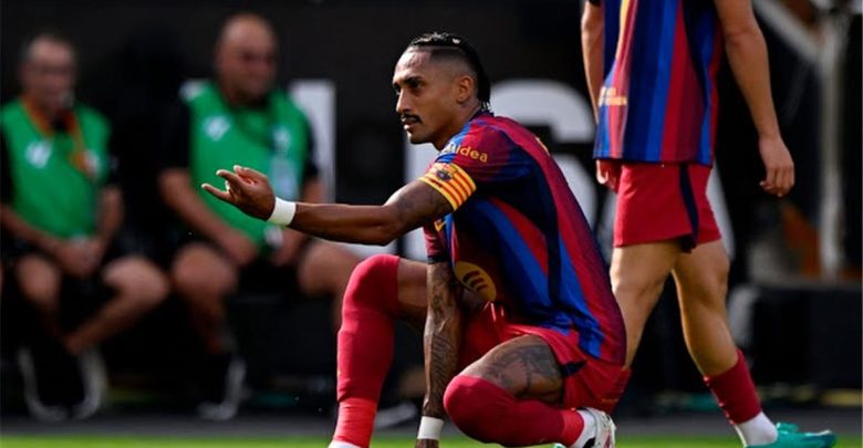 رافينها يعادل رقم ميسي بهدفه أمام فالنسيا في الدوري الإسباني