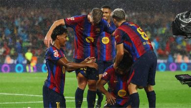 رجل مباراة برشلونة وراسينج سانتاندير في الدوري الإسباني