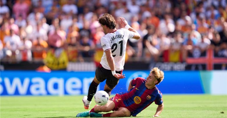 رجل مباراة برشلونة وفالنسيا في الدوري الإسباني