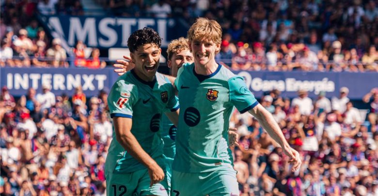 رجل مباراة برشلونة وليفانتي في الدوري الإسباني