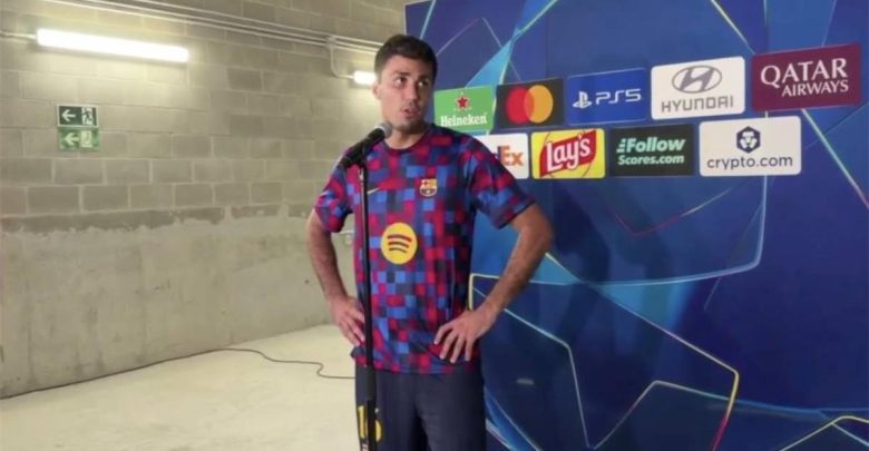 رودري يعتذر بعد فوز برشلونة بخماسية أمام فينورد في دوري أبطال أوروبا