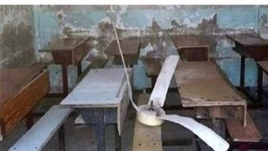 سقوط مروحة سقف داخل فصل بمدرسة في القاهرة وإصابة طلاب.. فتح تحقيق لمعرفة الأسباب