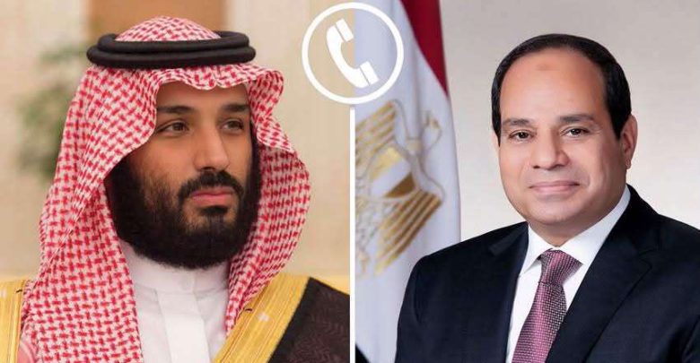 عاجل.. الرئيس السيسي يتلقى اتصالًا هاتفيًا من الأمير محمد بن سلمان ولي عهد السعودية