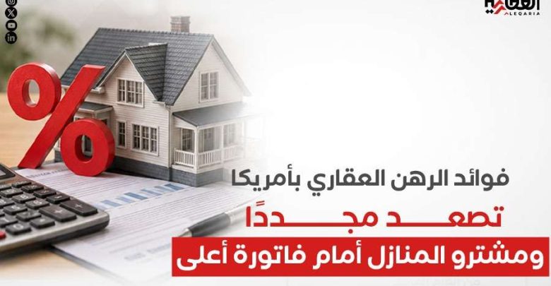 فوائد الرهن العقاري بأمريكا تصعد مجددًا.. ومشترو المنازل أمام فاتورة أعلى