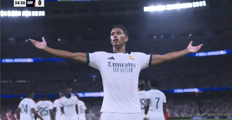 فيديو | بيلينجهام يسجل هدف ريال مدريد الثالث أمام رايو فاليكانو