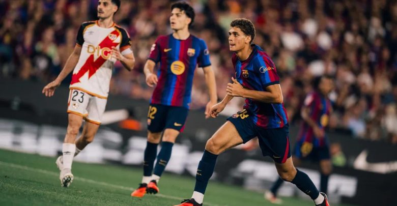 فيديو | حمزة عبد الكريم يحتفل بظهوره الأول في الدوري الإسباني مع برشلونة