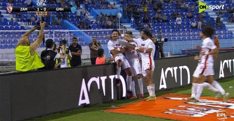 فيديو | في الوقت القاتل.. أحمد شريف يسجل هدف الزمالك الأول أمام غزل المحلة وحالة طرد