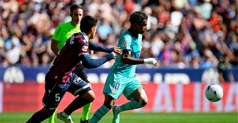 فيديو | لامين يامال يسجل هدف برشلونة الثاني أمام ليفانتي