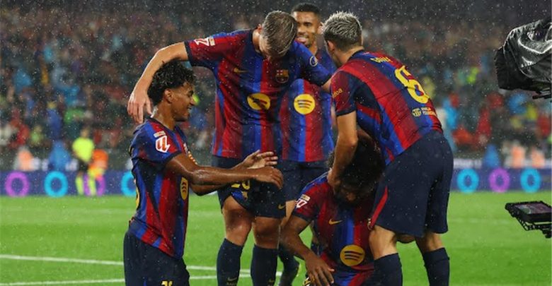 قائمة برشلونة أمام إشبيلية في الدوري الإسباني.. موقف حمزة عبد الكريم