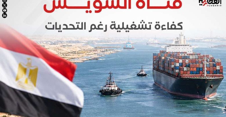 قناة السويس.. كفاءة تشغيلية رغم التحديات