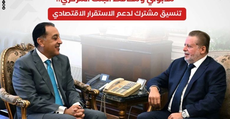 مدبولي ومحافظ البنك المركزي.. تنسيق مشترك لدعم الاستقرار الاقتصادي