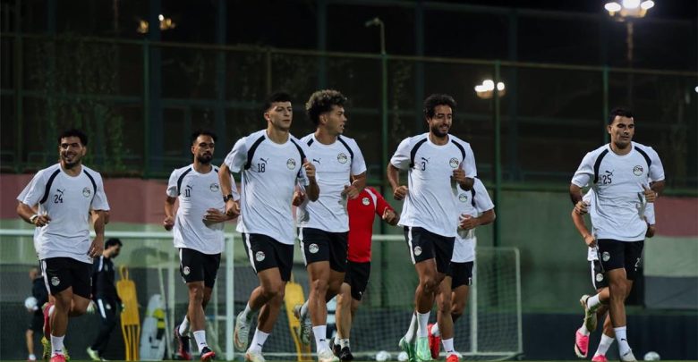 مران منتخب مصر | جمل فنية وتقسيمة استعدادًا لمواجهة أنجولا في تصفيات أمم إفريقيا