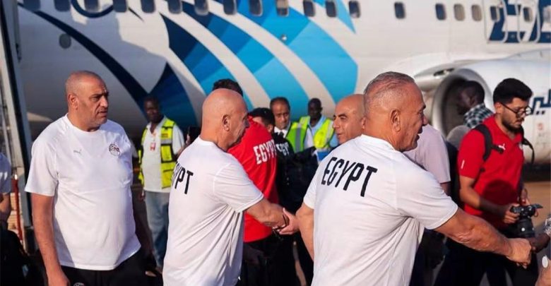 منتخب مصر يصل جوبا استعدادًا لمواجهة جنوب السودان