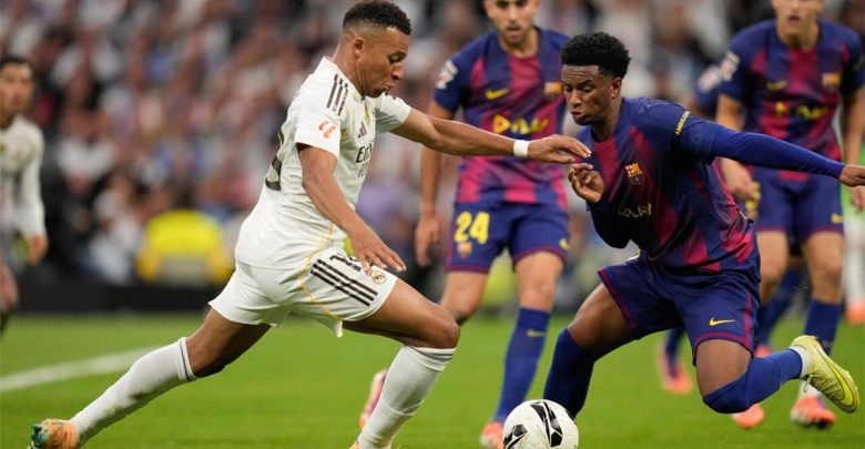 موقف كيليان مبابي من مباراة ريال مدريد وبرشلونة في الكلاسيكو