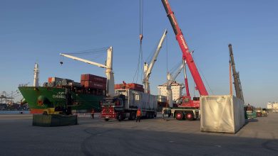 وزارة النقل: بدء انطلاق التشغيل التجريبي لمحطة البضائع العامة والصب بميناء السخنة