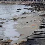 المركز القومي لعلوم البحار يوضح حقيقة انحسار مياه البحر في الإسكندرية مع صور توضيحية
