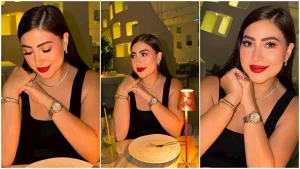 بوسي تتألق بفستان جريء في أحدث ظهور لها مع صور حصرية