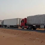 وقف مرور الشاحنات عبر ميناء قسطل إلى السودان بصورة مؤقتة