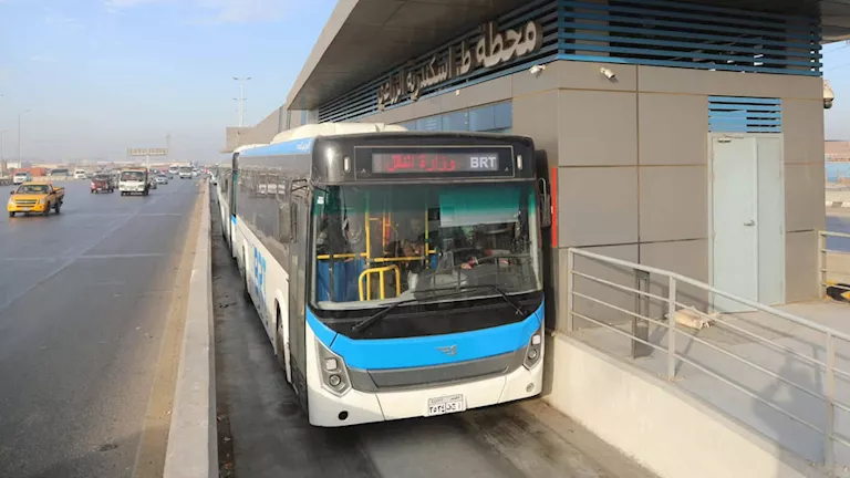الأتوبيس الترددي يوضح أسباب تعطل حركة التقاطر بعد محطة المرج