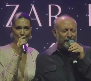 خالد أرغنش نجم حريم السلطان يفاجئ زوجته برقصة أثناء غنائها