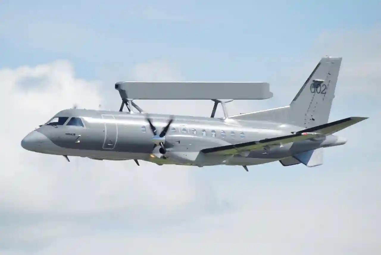 سلاح الجو السعودي يعزز مراقبته الجوية بطلعات مكثفة لطائرات الإنذار Saab-2000 AEW&C على الحدود اليمنية