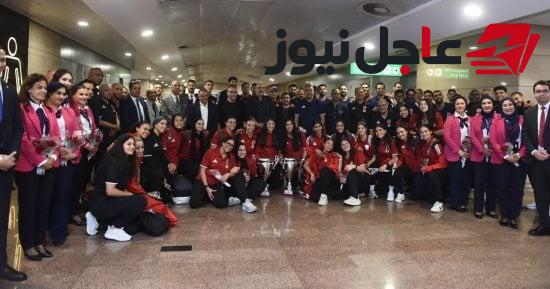 بعثة رجال وسيدات الأهلي لكرة اليد تعود إلى القاهرة بعد التتويج بلقب بطولة إفريقيا